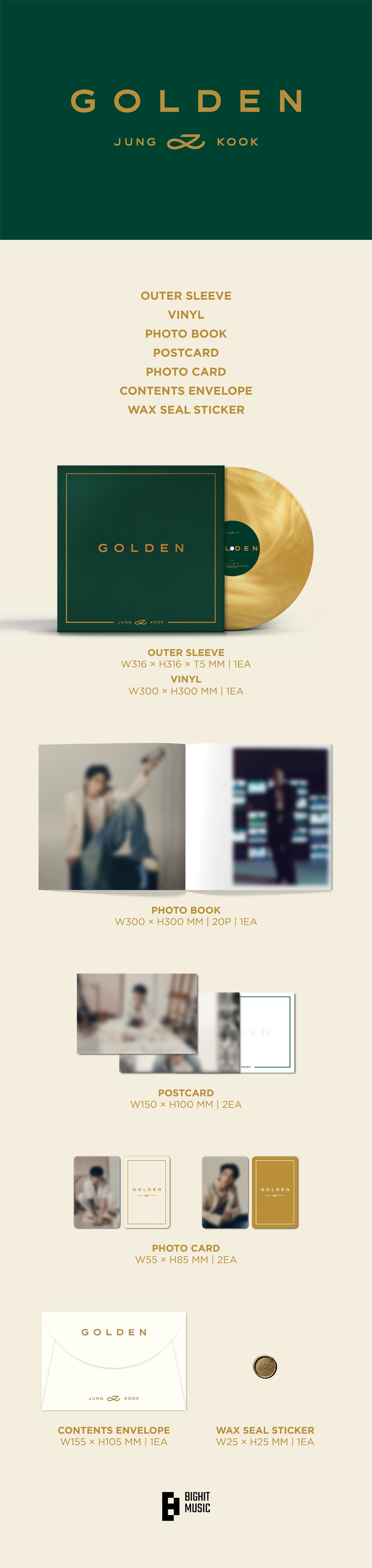 Jungkook Golden (Vinyl LP Ver.)