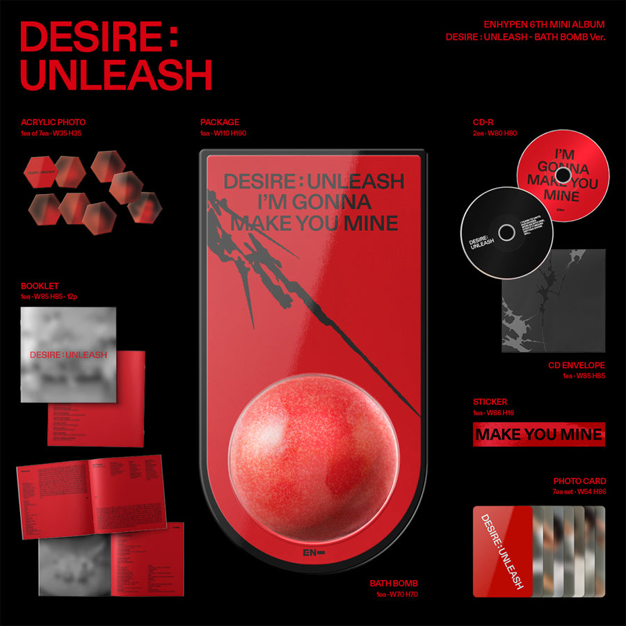 Enhypen Desire : Unleash (Bath Bomb Ver.)