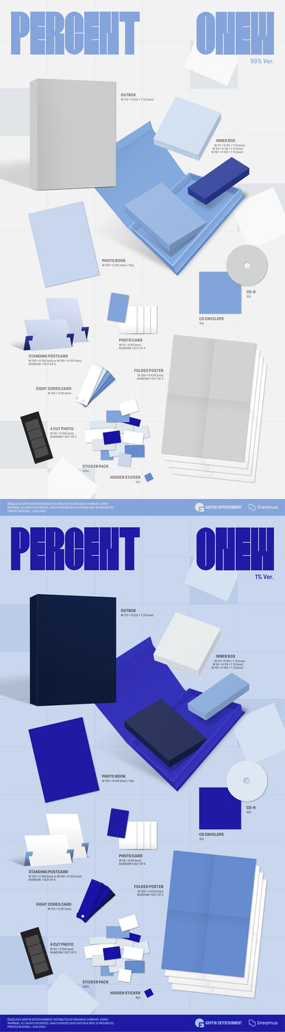 [Site Benefit] Onew Percent (Photobook Ver.)