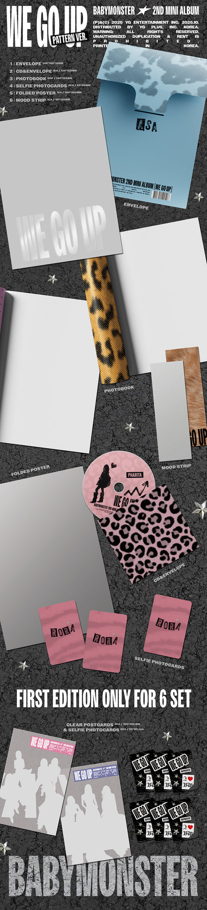 [Site Benefit] BABYMONSTER We Go Up (Pattern Ver.)