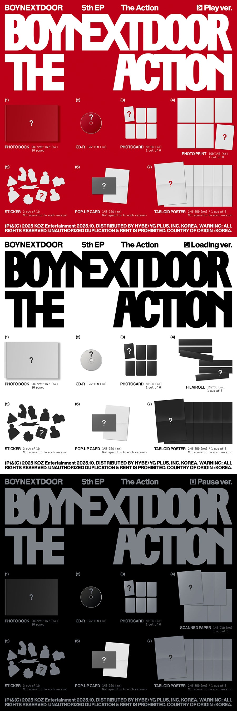 BOYNEXTDOOR The Action – Poptheshop