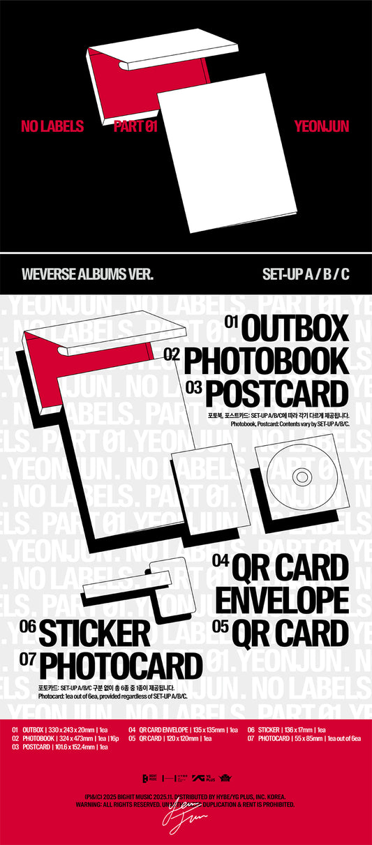Yeonjun No Labels : Part 01 (Weverse Albums Ver.)