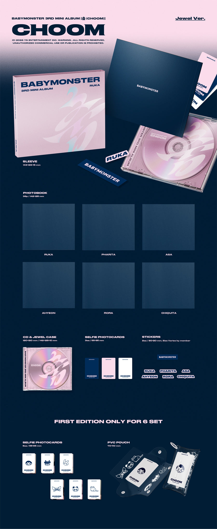 BABYMONSTER Choom (Jewel Ver.)
