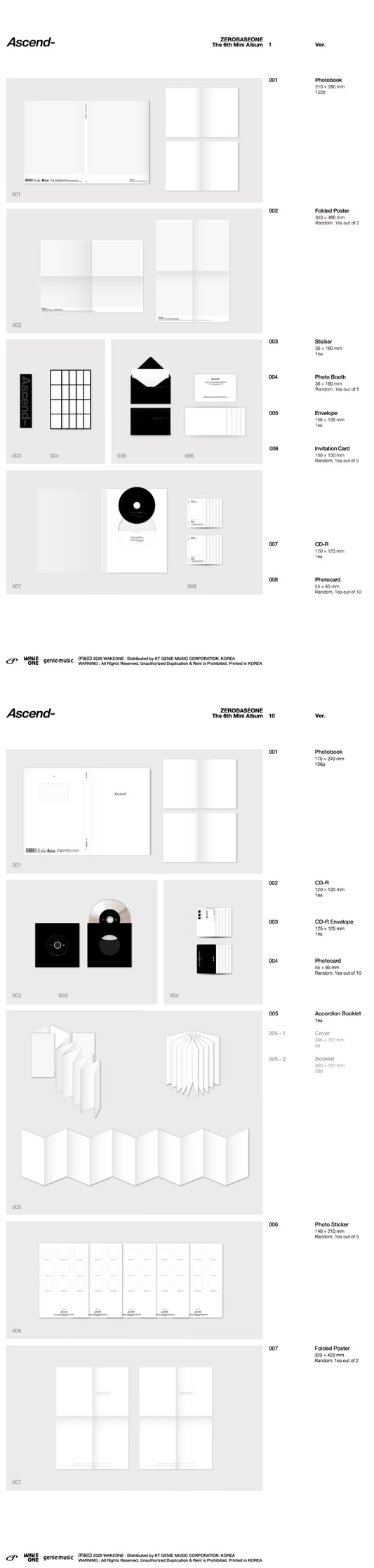 ZEROBASEONE Ascend- (Photobook Ver.)