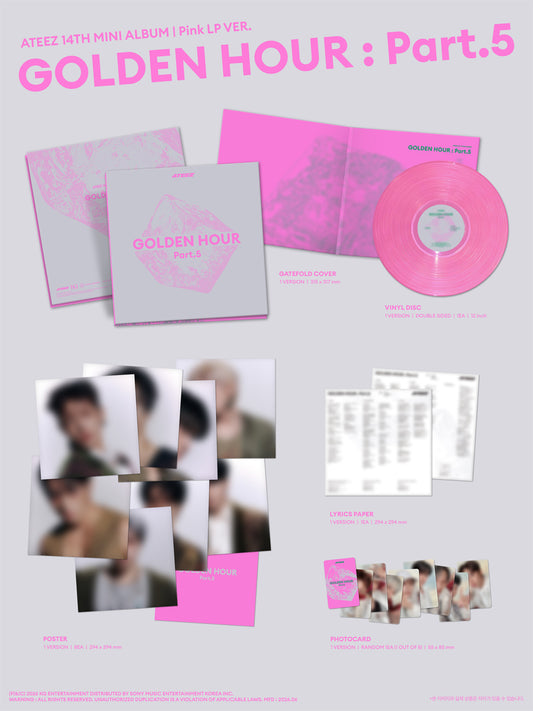 ATEEZ Golden Hour : Part. 5 (Pink LP Ver.)