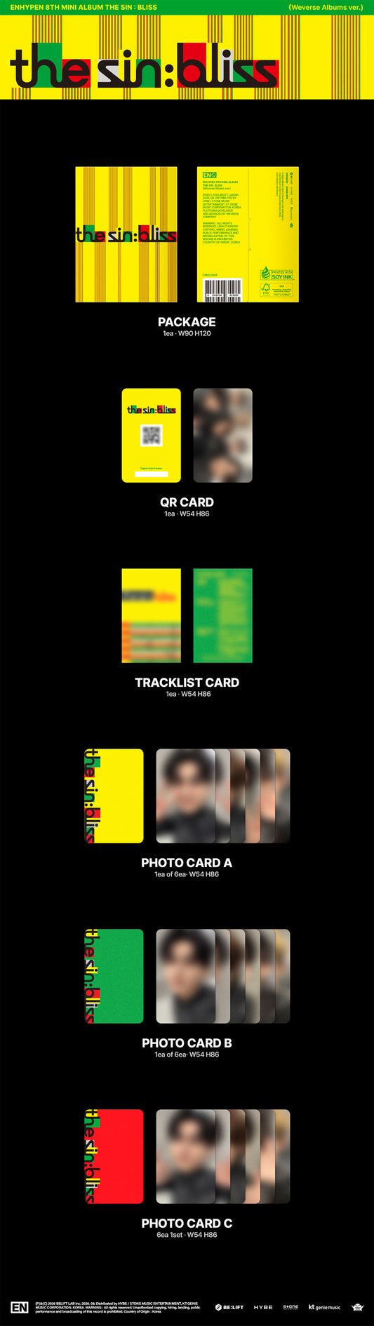Enhypen The Sin : Bliss (Weverse Albums Ver.)