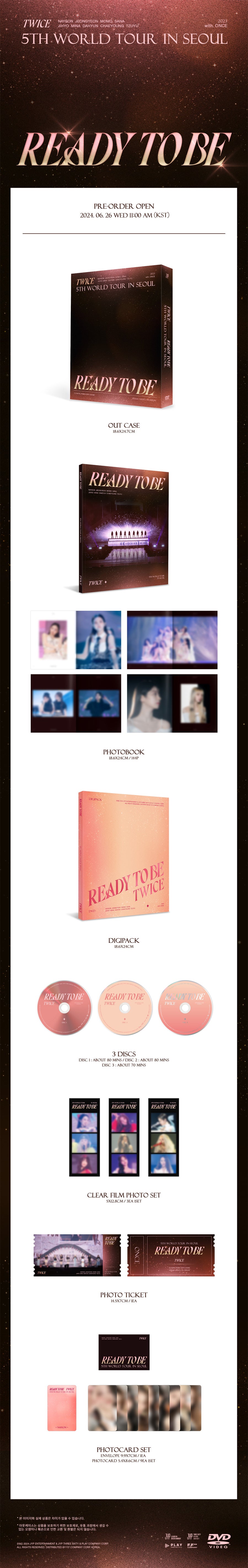 [JYP Shop] Twice 5th World Tour Ready To Be in Seoul DVD