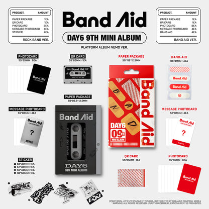 [Site Benefit] DAY6 Band Aid (Platform Album Nemo Ver.)