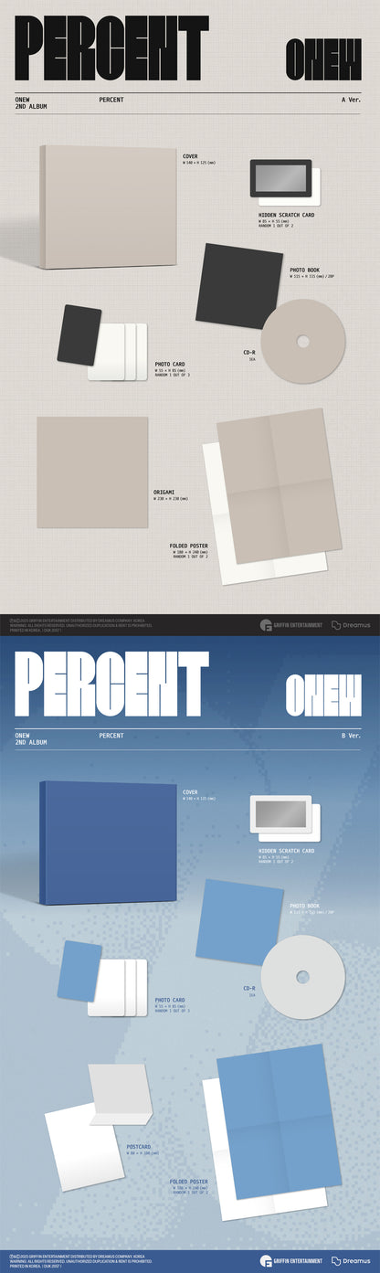 [Site Benefit] Onew Percent (Digipack Ver.)