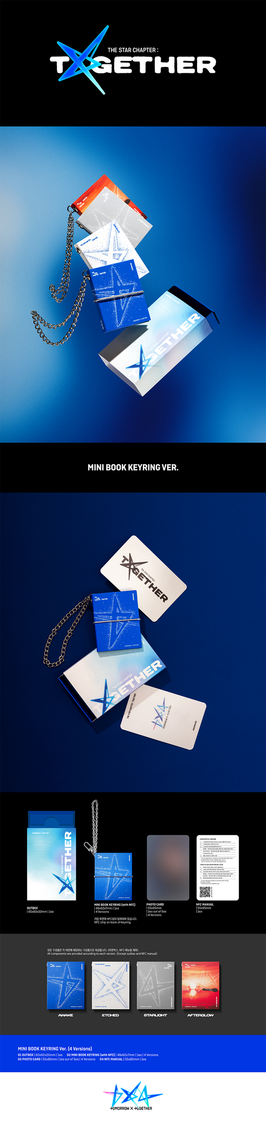 TXT (Tomorrow x Together) The Star Chapter : Together (Mini Book Keyring Ver.)