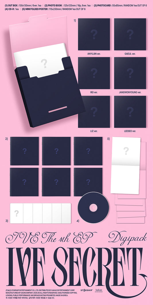 [Site Benefit] IVE IVE Secret (Digipack Ver.)