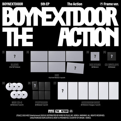 [Site Benefit] BOYNEXTDOOR The Action (Frame Ver.)