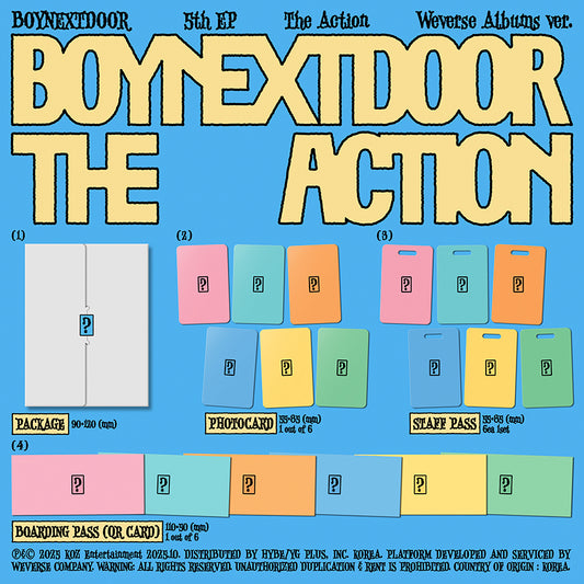 BOYNEXTDOOR The Action (Weverse Albums Ver.)