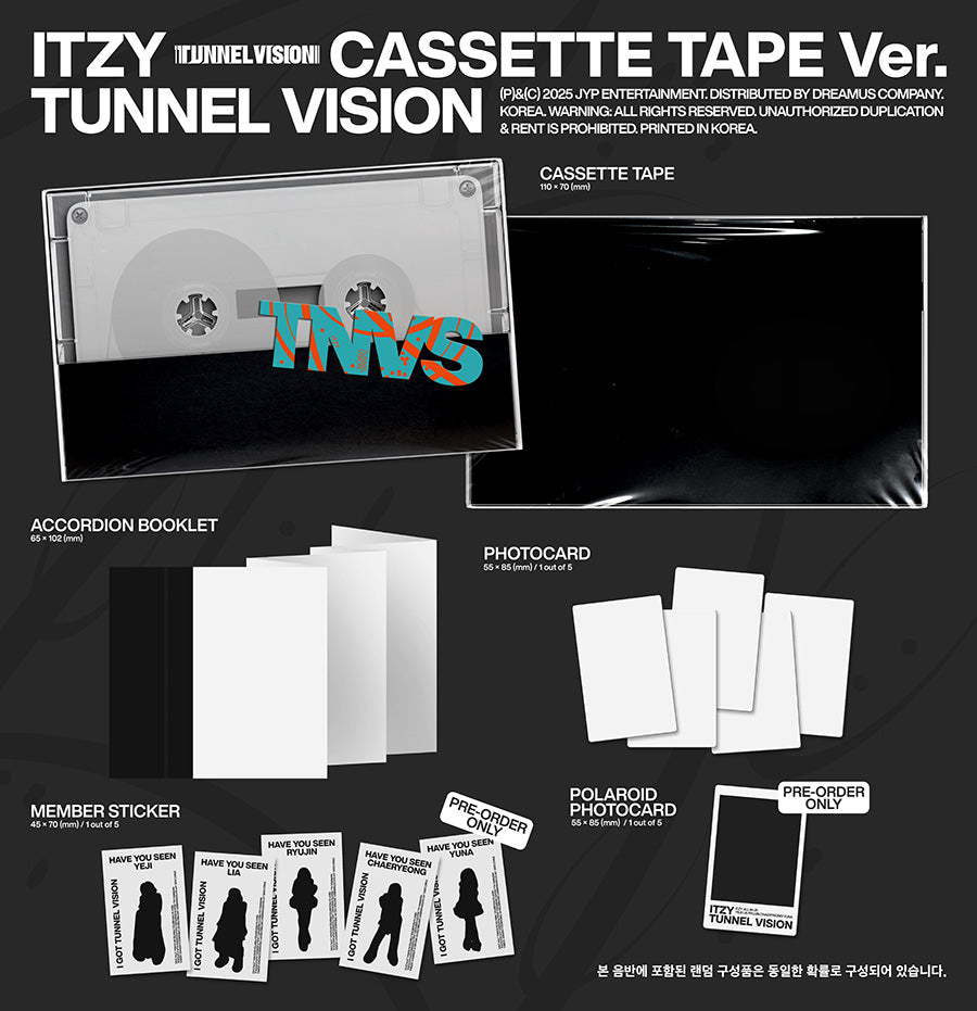 [Site Benefit] ITZY Tunnel Vision (Cassette Tape Ver.)