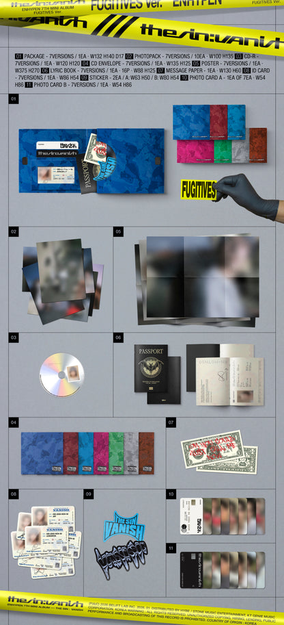 [Site Benefit] Enhypen The Sin : Vanish (Fugitives Ver.)