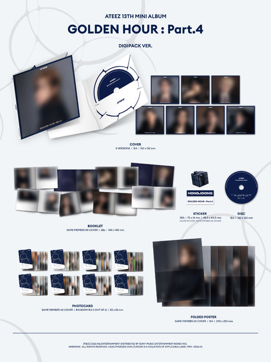 ATEEZ Golden Hour : Part. 4 (Digipack Ver.)