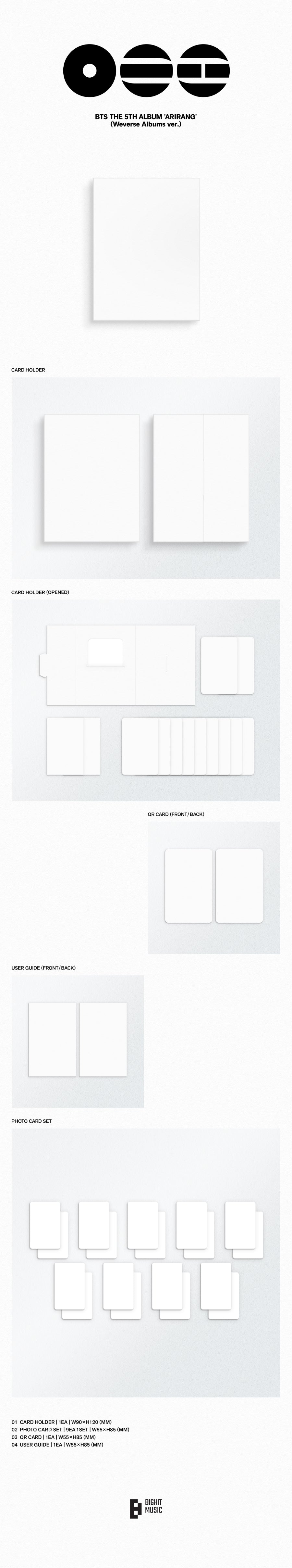[Site Benefit] BTS Arirang (4 Ver. Set)
