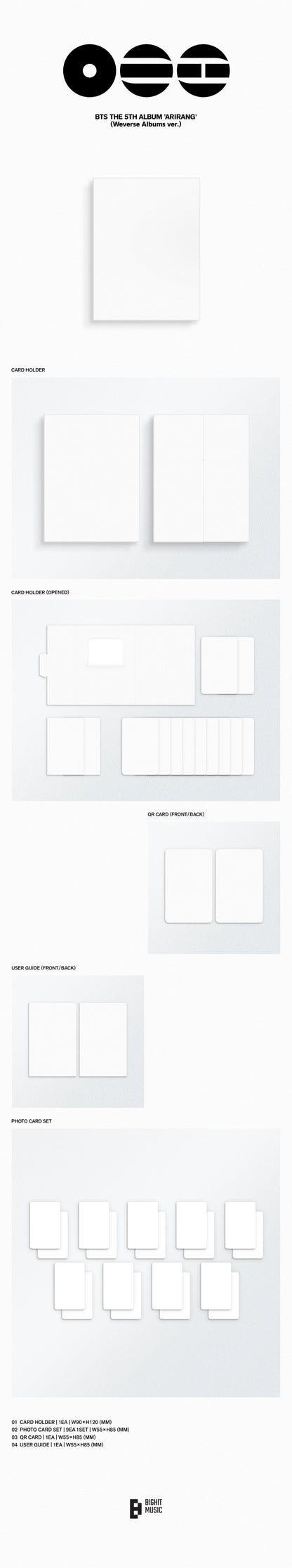 [Site Benefit] BTS Arirang (4 Ver. Set)