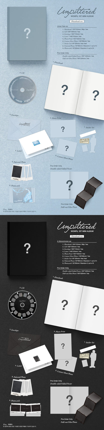 [Site Benefit] Wonpil Unpiltered (Photobook Ver.)