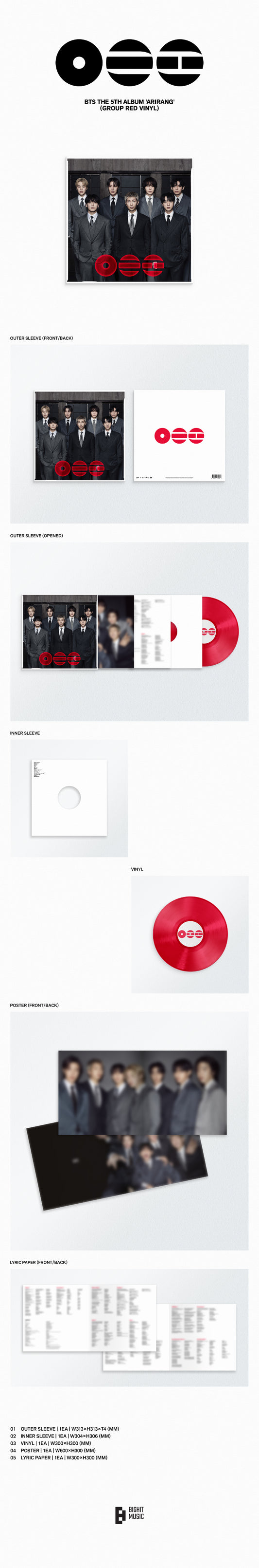 BTS Arirang (Standard LP Ver.)