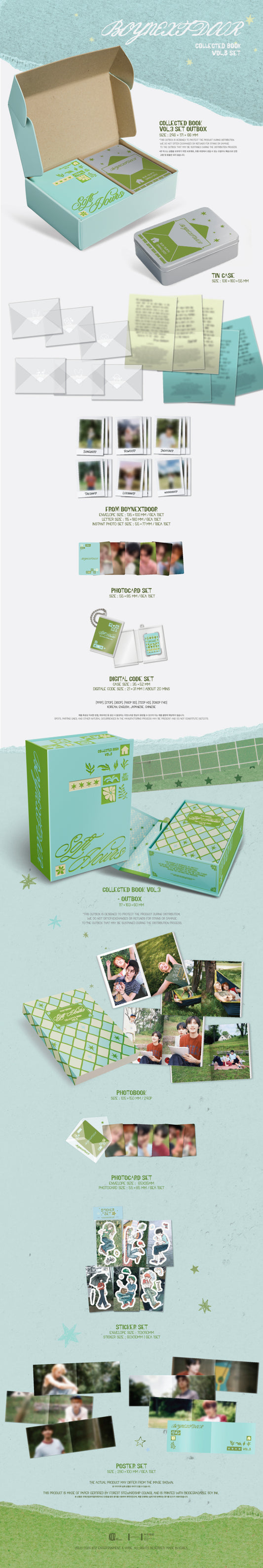 BOYNEXTDOOR Collected Book Vol.3 Set