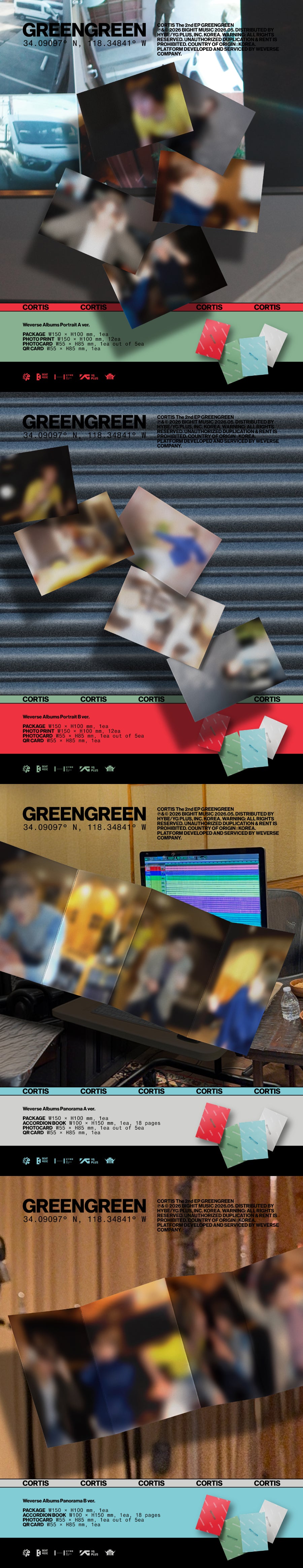 [Site Benefit] CORTIS GreenGreen (Weverse Albums Ver.)