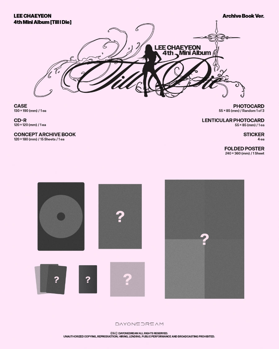 Lee Chaeyeon Till I Die (Archive Book Ver.)