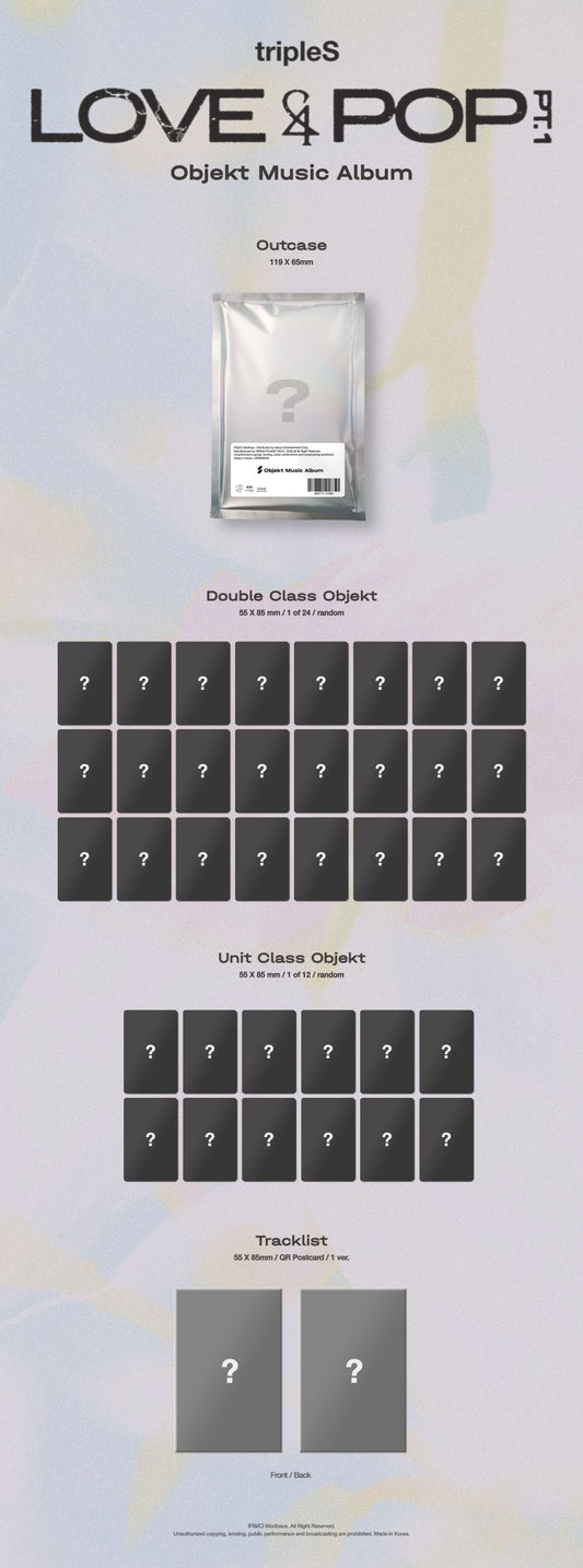 [Site Benefit] tripleS Love & Pop Pt.1 (Objekt Music Album Ver.)