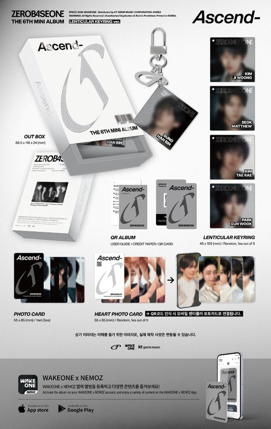 ZEROBASEONE Ascend- (Lenticular Keyring Ver.)