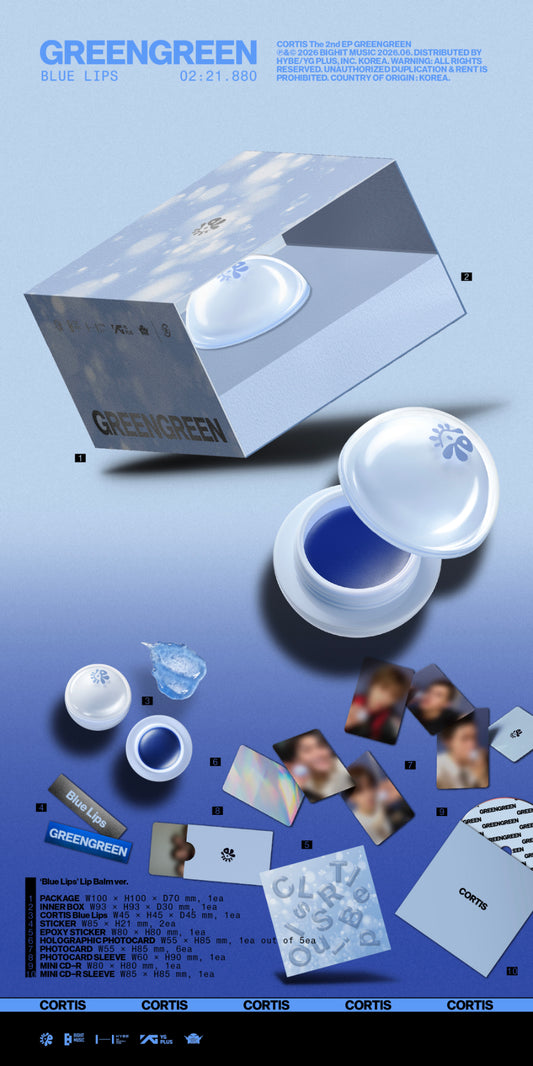 CORTIS GreenGreen ('Blue Lips' Lip Balm Ver.)