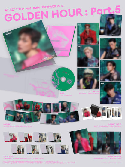 [Site Benefit] ATEEZ Golden Hour : Part. 5 (Digipack - Member Ver.)