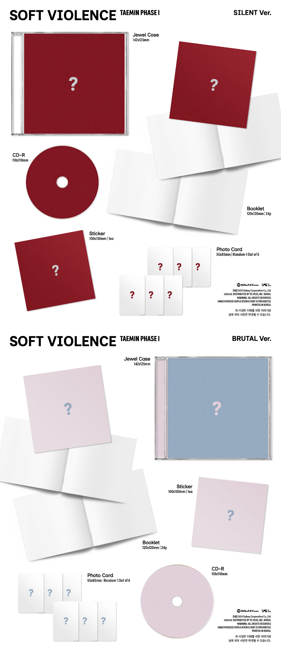 Taemin Phase I : Soft Violence (Jewel Ver.)