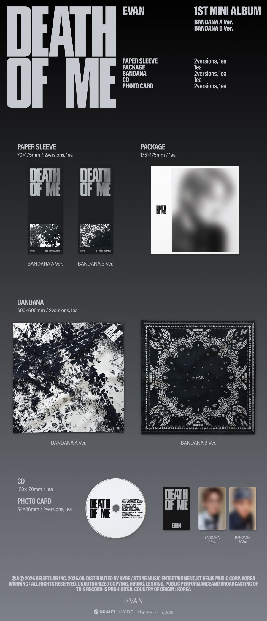 Evan Death Of Me (Bandana Ver.)