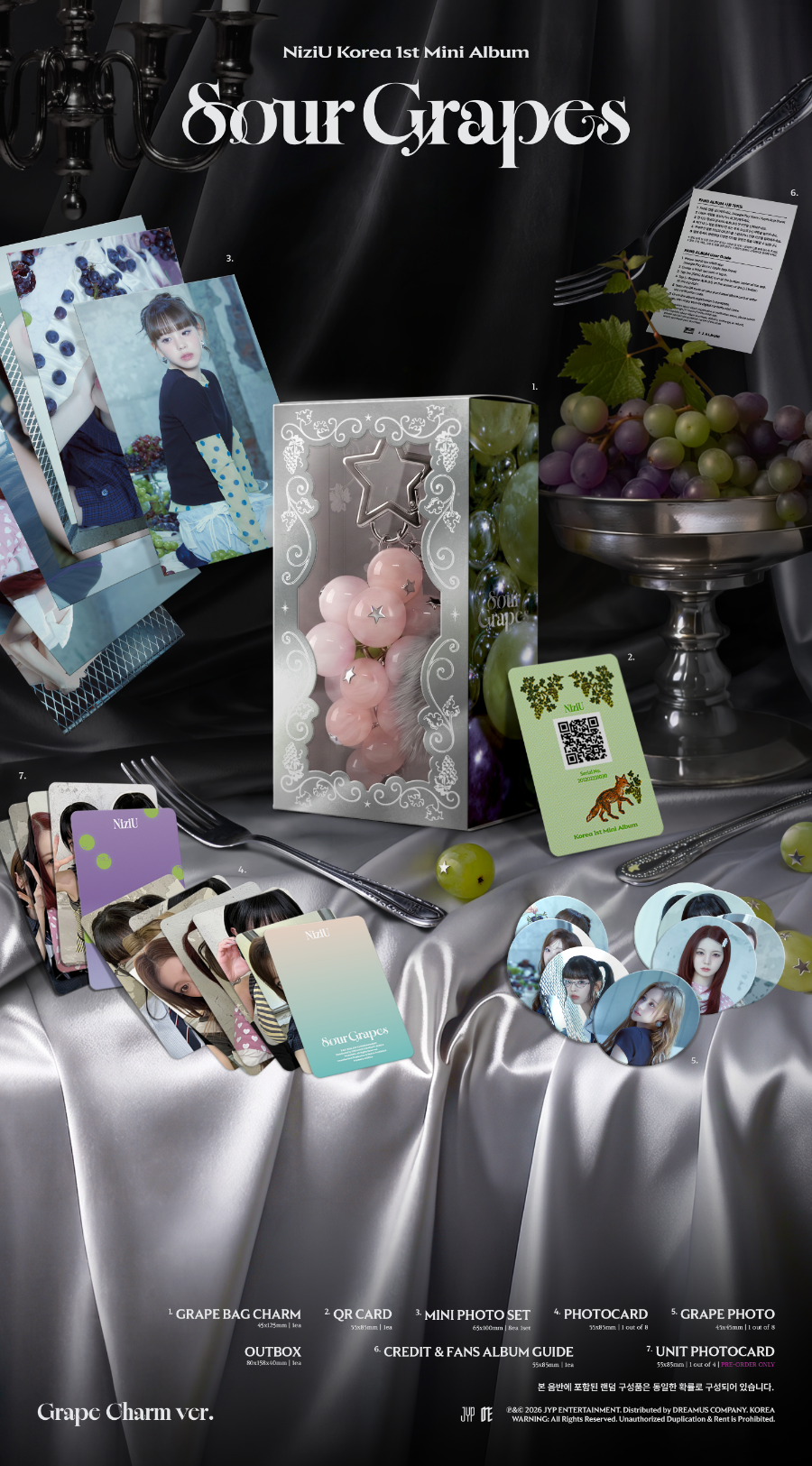 NiziU Sour Grapes (Grape Charm Ver.)