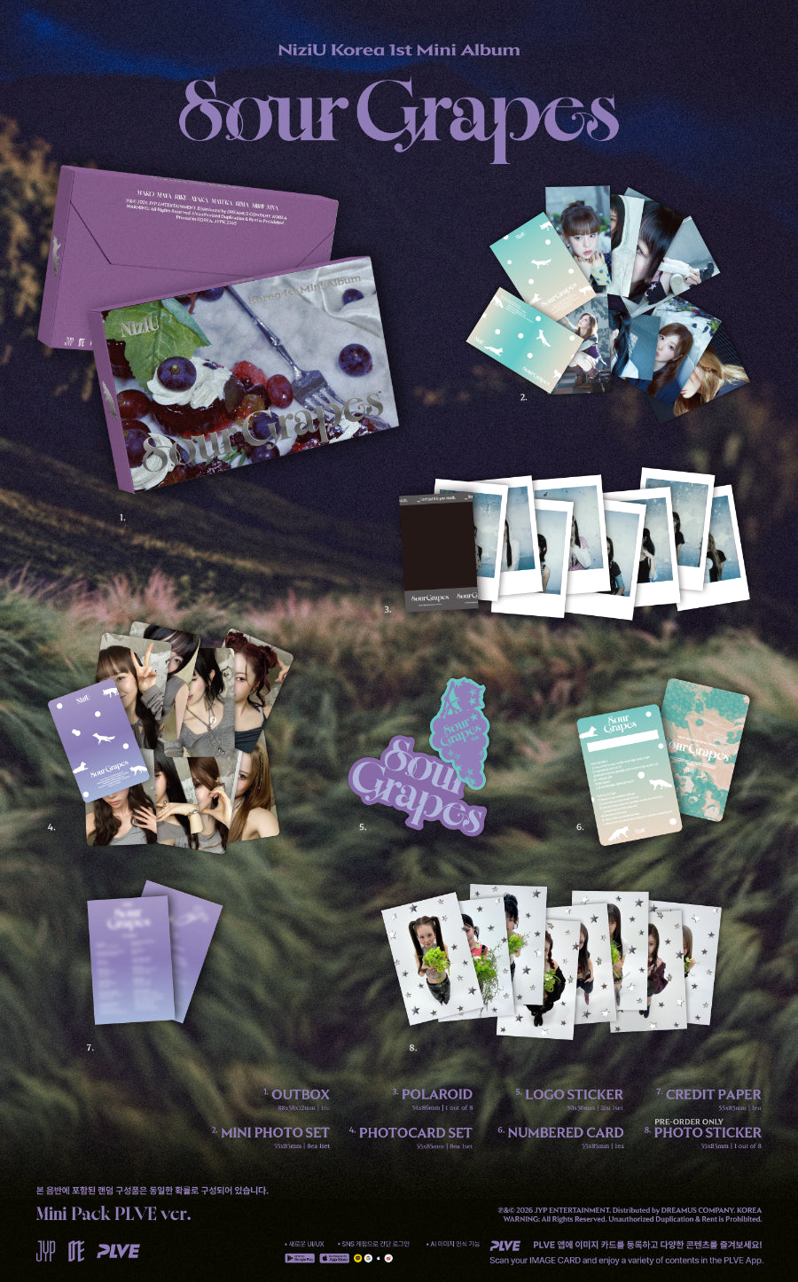 NiziU Sour Grapes (Mini Pack PLVE Ver.)