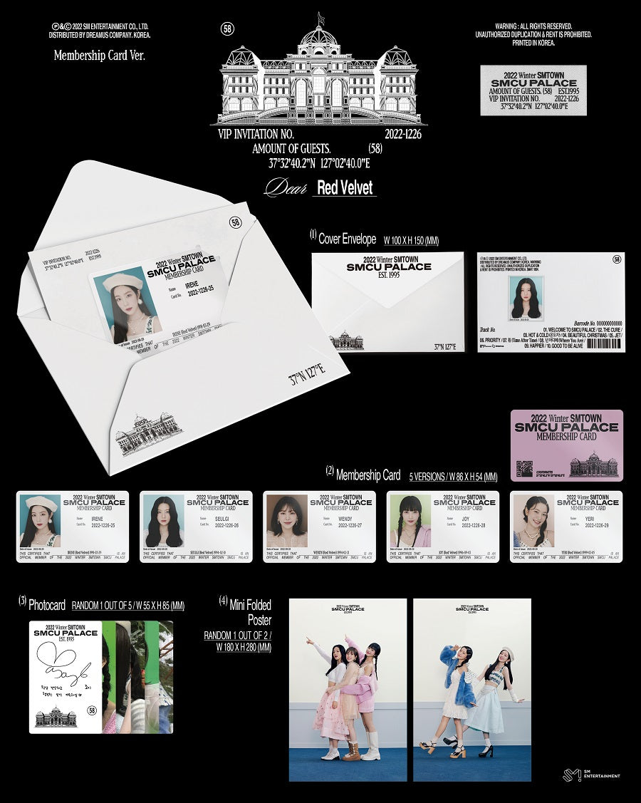 Red Velvet 2022 Winter SMTOWN : SMCU Palace (Membership Card Ver.)