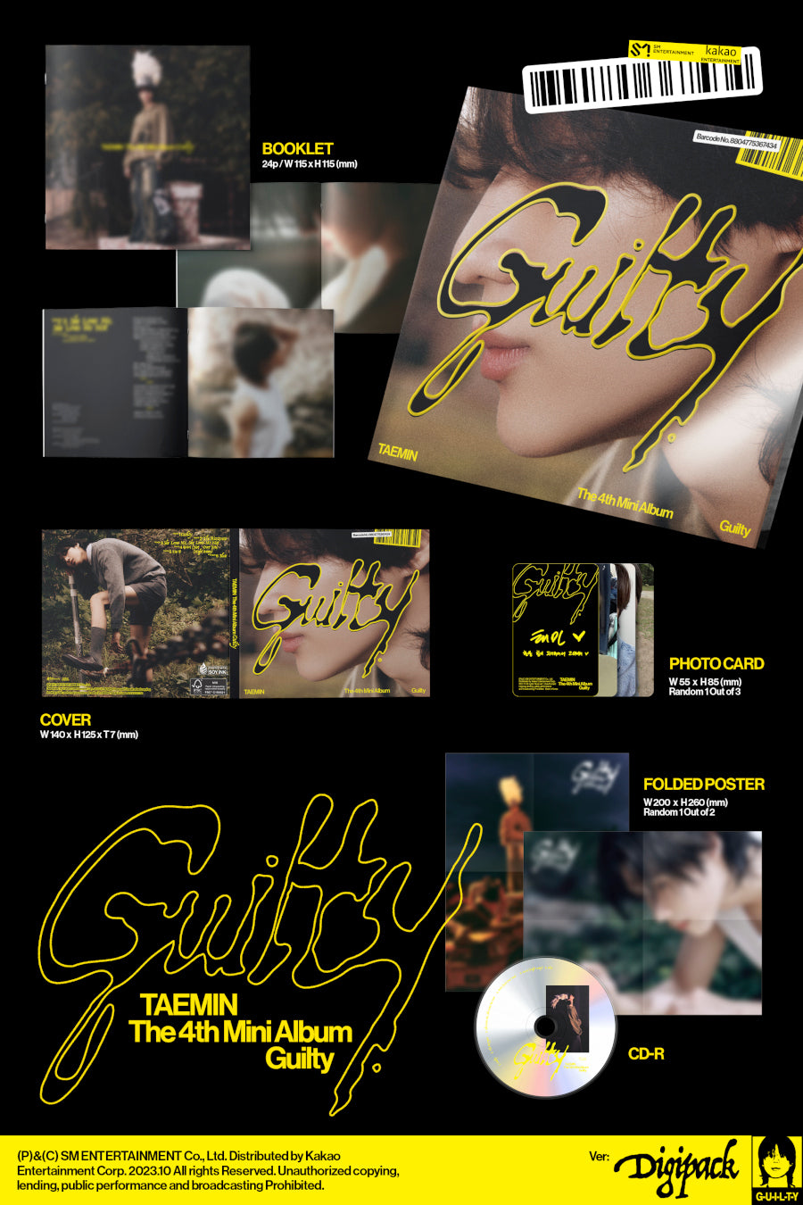 Taemin Guilty (Digipack Ver.)