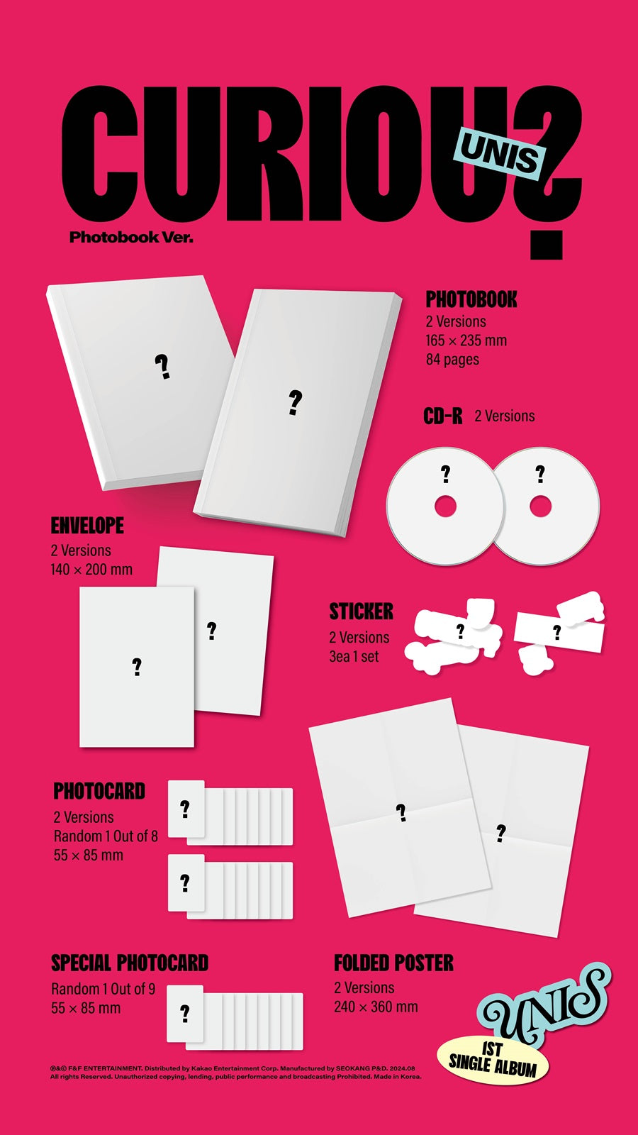 [Site Benefit] UNIS Curious (Photobook Ver.)