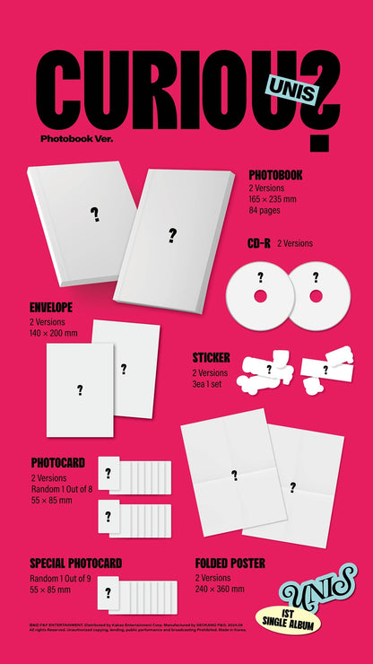 [Site Benefit] UNIS Curious (Photobook Ver.)
