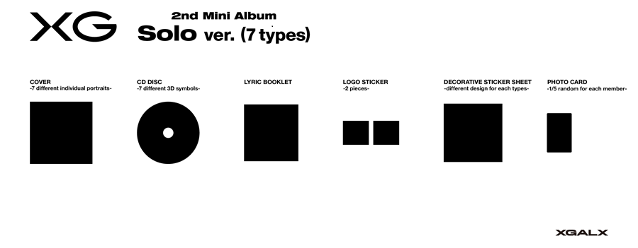 [Site Benefit] XG 2nd Mini Album (Solo Ver.)