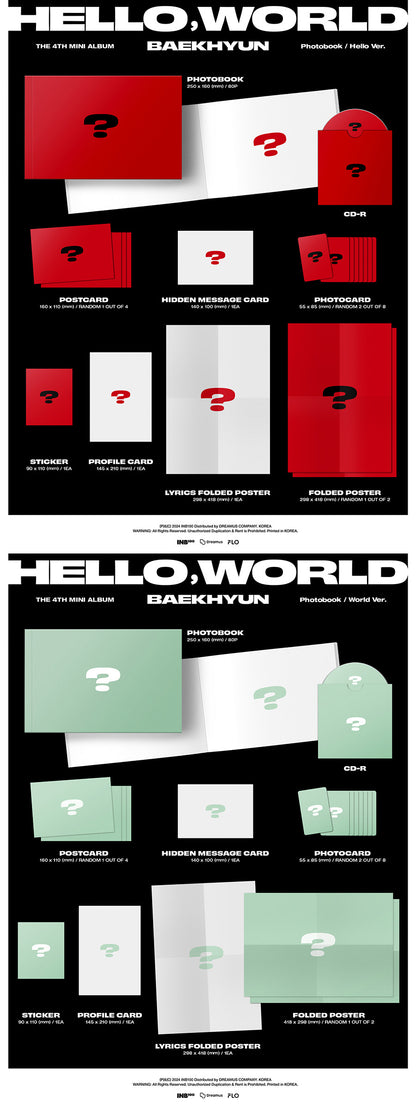 [Site Benefit] Baekhyun Hello, World (Photobook Ver.)