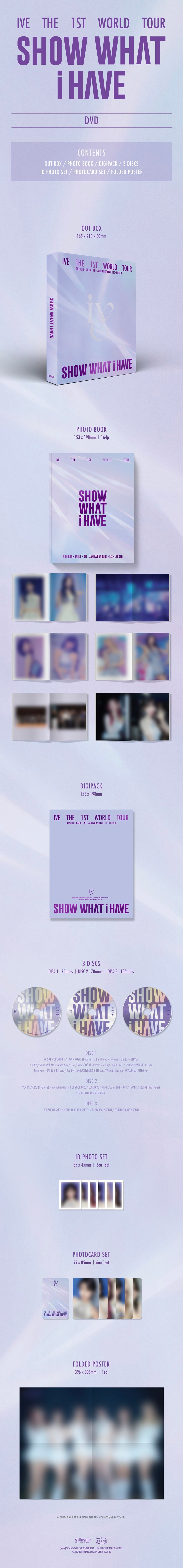 [Site Benefit] IVE The 1st World Tour Show What I Have DVD