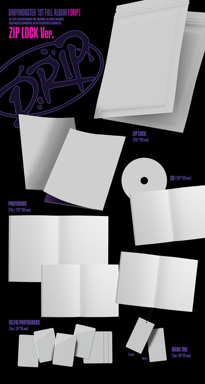 [Site Benefit] BABYMONSTER Drip (Zip Lock Ver.)