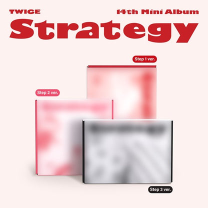 Close-up of the Twice Strategy book by Poptheshop, featuring the cover design and title on a white background.