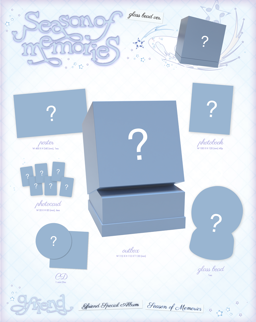 [Site Benefit] Gfriend Special Album Season of Memories (Glass Bead Ver.)