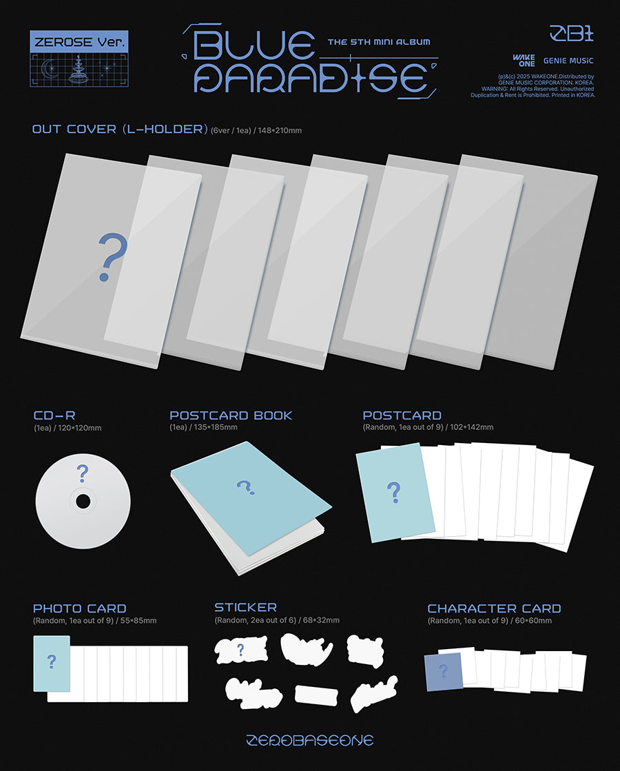 [Site Benefit] ZEROBASEONE Blue Paradise (Zerose Ver.)