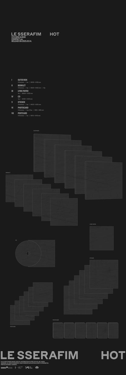 [Site Benefit] Le Sserafim Hot (Compact Ver.)