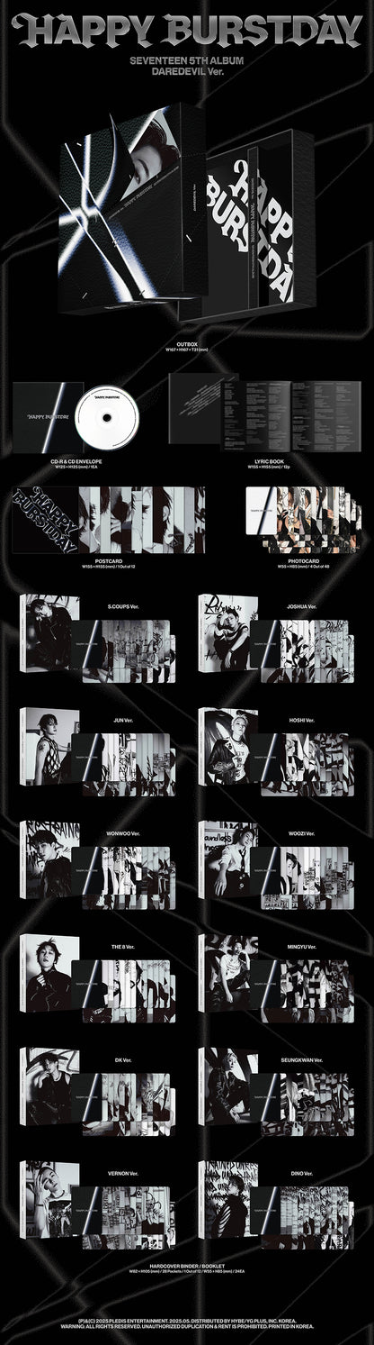 [Site Benefit] Seventeen Happy Burstday (Daredevil Ver.)