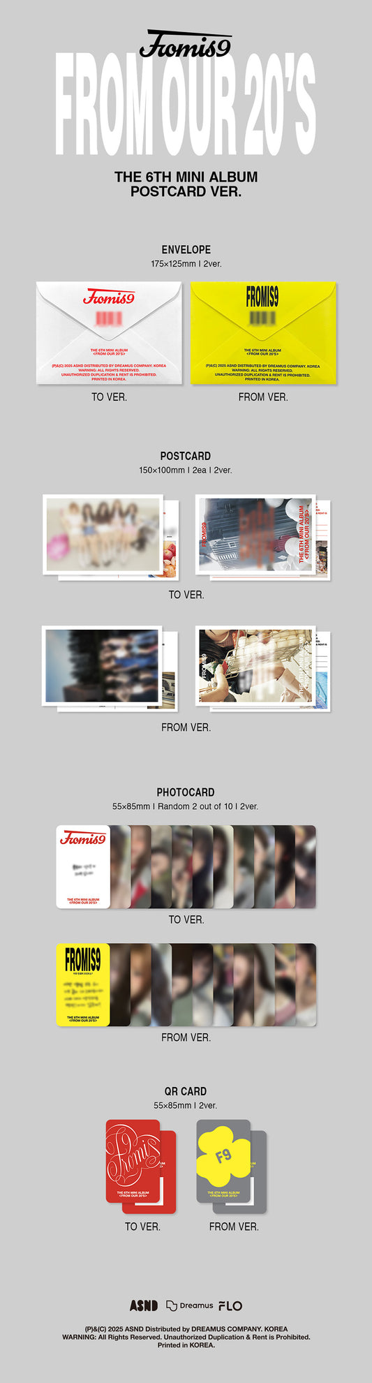 fromis_9 From Our 20's (Postcard Ver.)